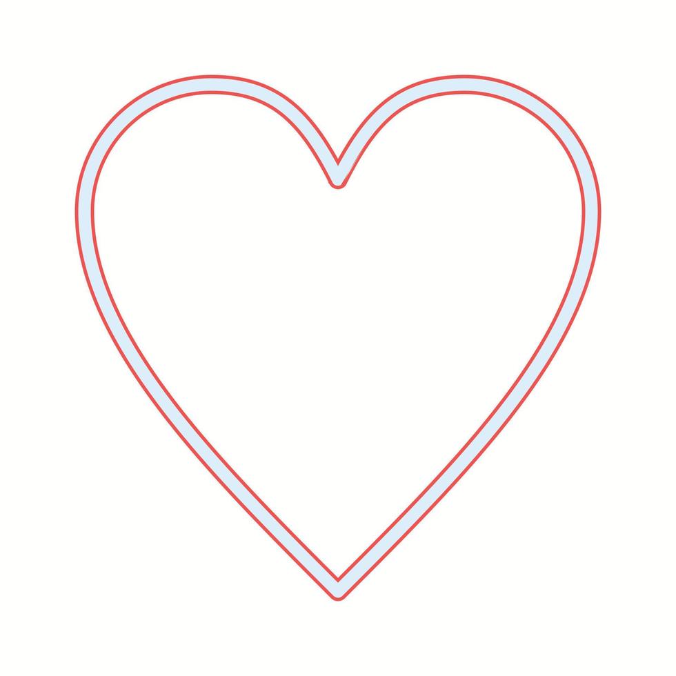Beautiful Heart vector line icon