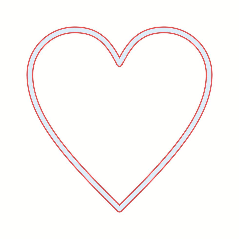 Beautiful Heart vector line icon