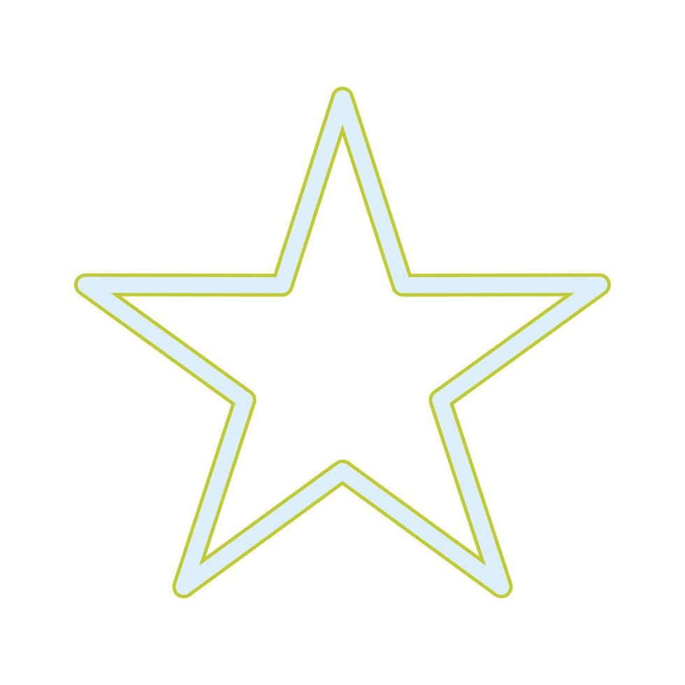 Beautiful Star vector line icon