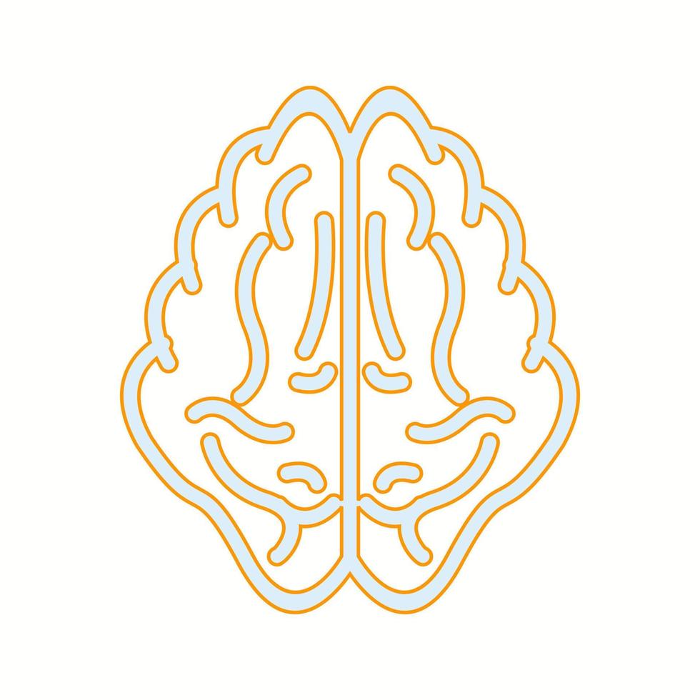 Beautiful Brain vector line icon