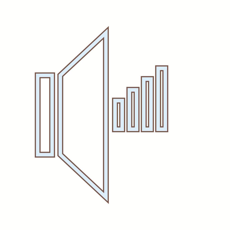Beautiful Speaker vector line icon
