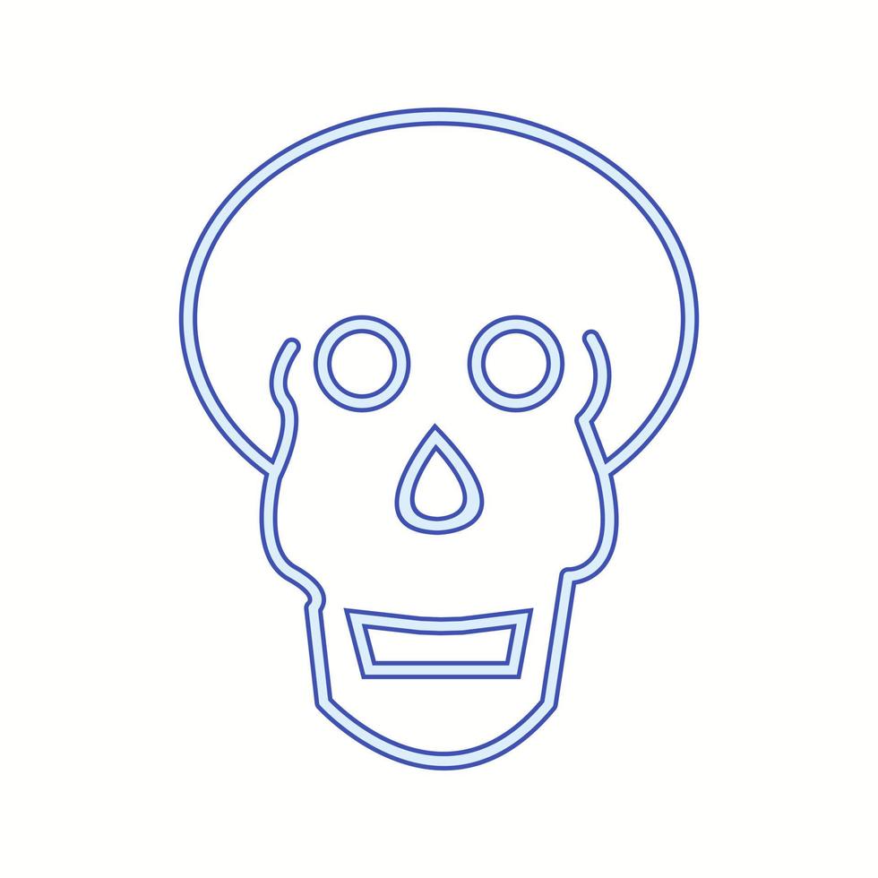 Beautiful Skull vector line icon