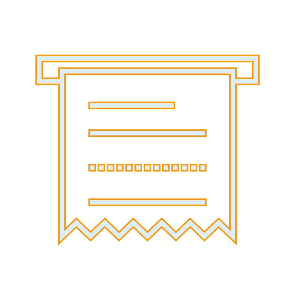 Beautiful Receipt vector line icon