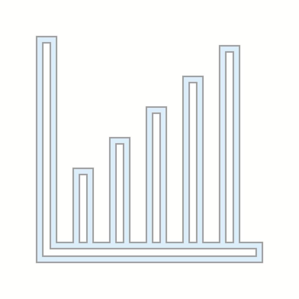 Business graph vector line icon
