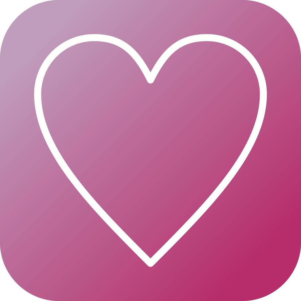 Beautiful Heart vector line icon