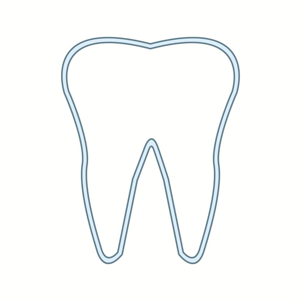 Beautiful teeth vector line icon