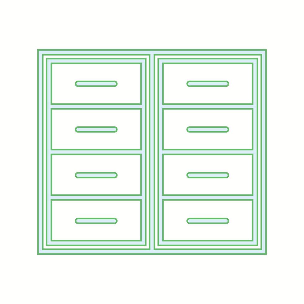 Beautiful Locker Vector line icon