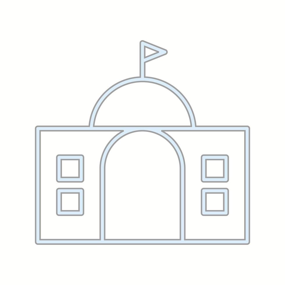Beautiful Building Vector line icon