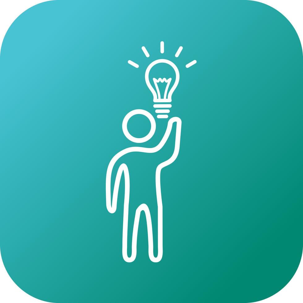 Beautiful Idea vector line icon