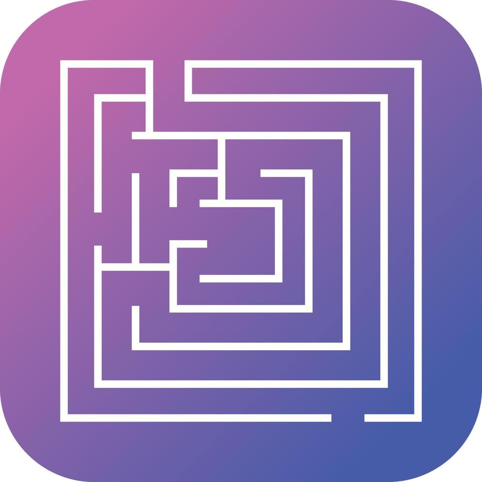 Beautiful Maze vector line icon