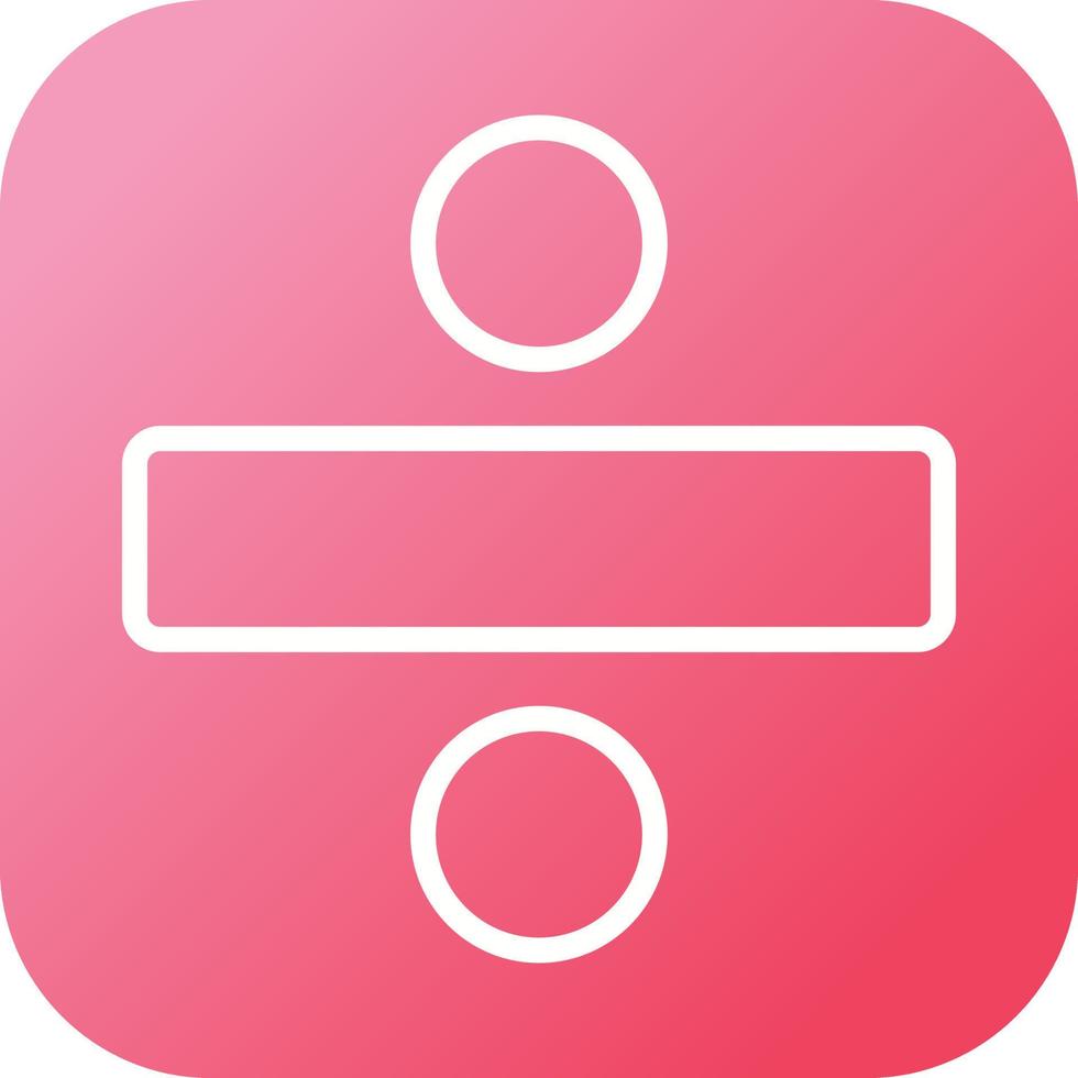 Beautiful Division vector line icon