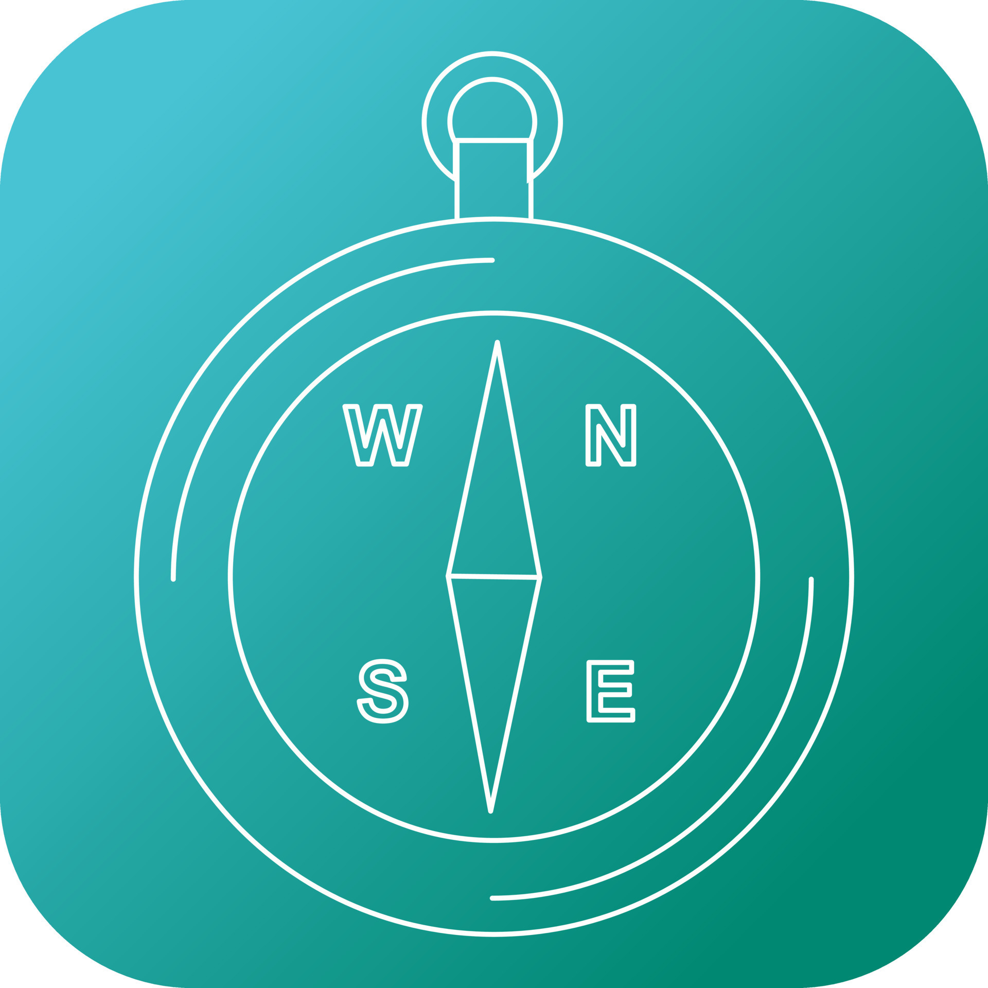 Beautiful compass vector line icon 17200515 Vector Art at Vecteezy