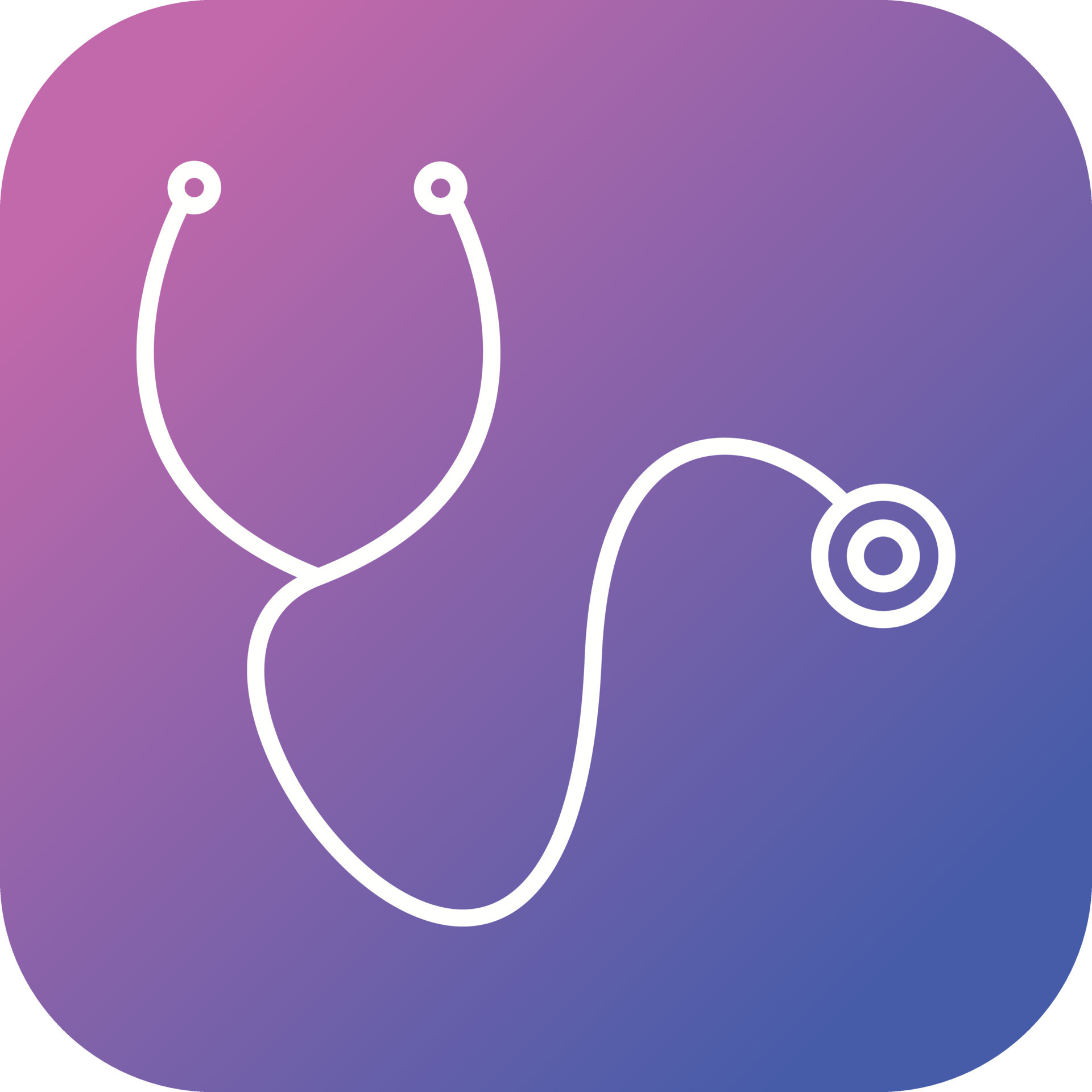Beautiful stethoscope vector line icon 17200517 Vector Art at Vecteezy