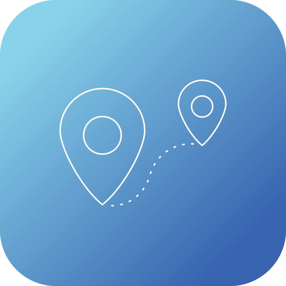 Beautiful Route vector line icon