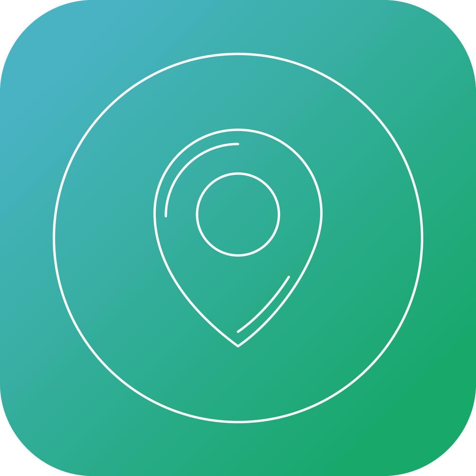 Beautiful marker vector line icon