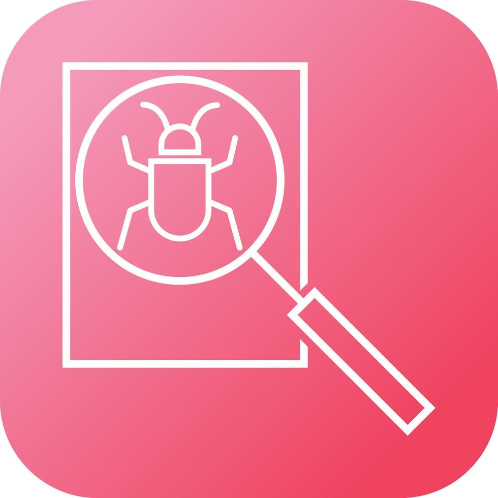 Beautiful detect Bug vector line icon