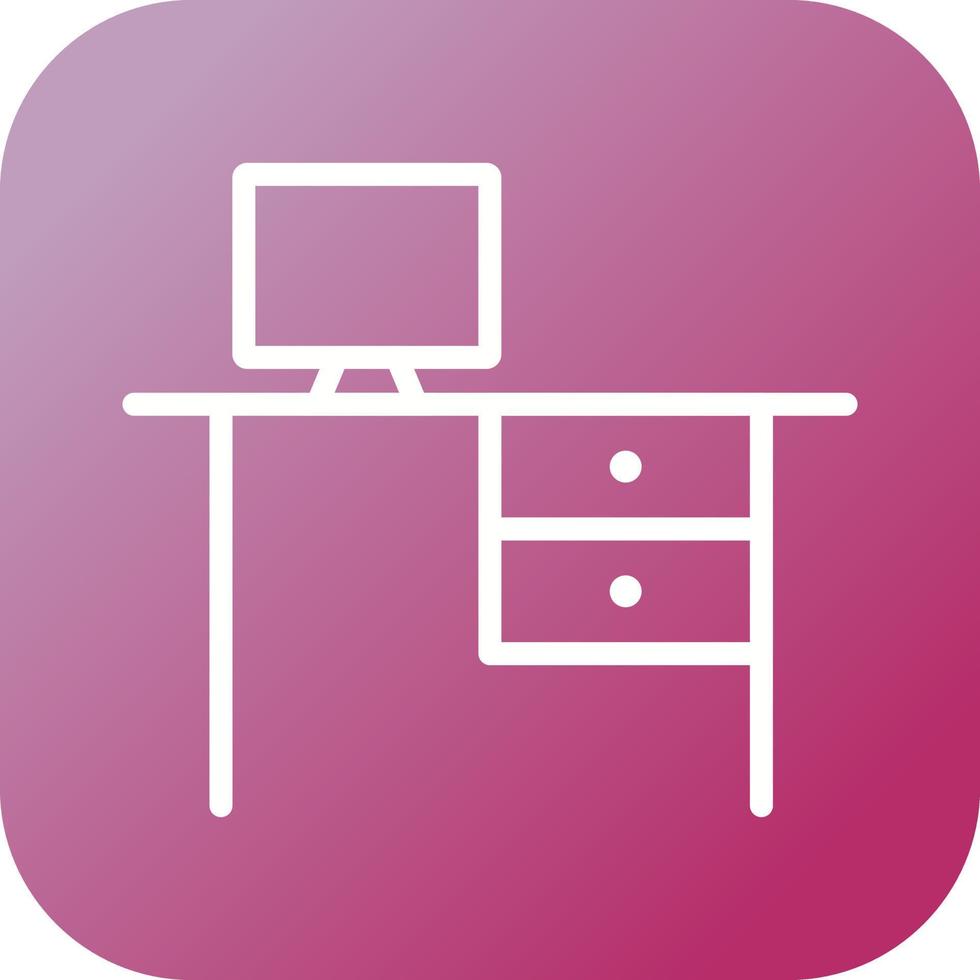 Beautiful Workplace vector line icon