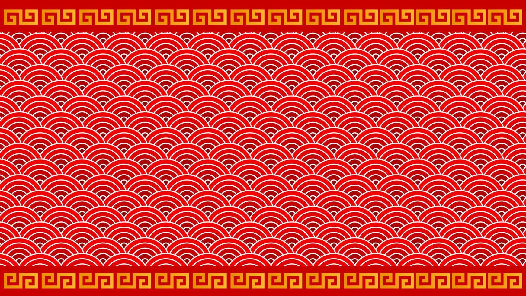 Red Orange Chinese New Year Background vector
