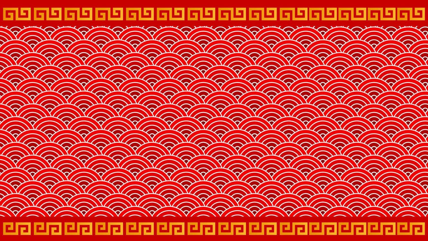 Red Orange Chinese New Year Background vector