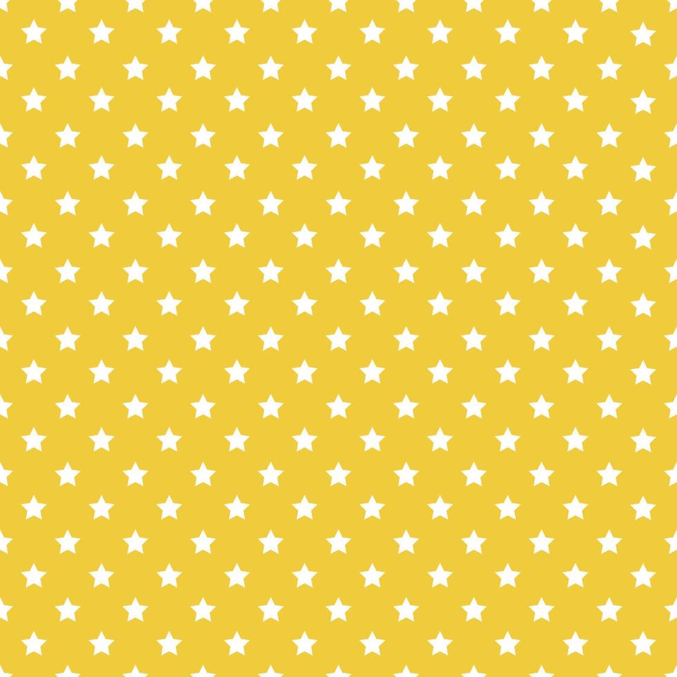 Seamless Stars Patterns On Yellow Background vector