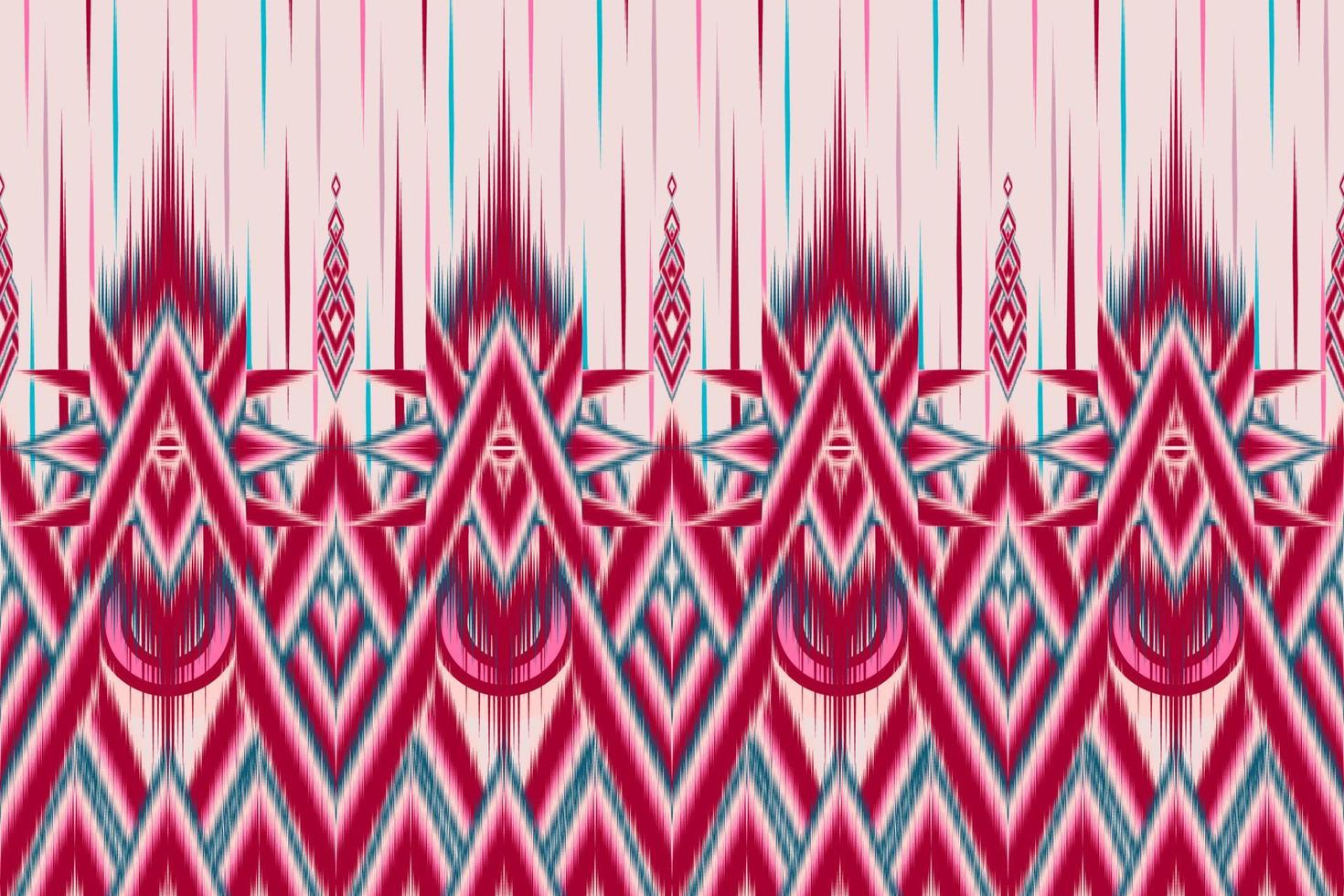 étnico ikat chevron patrón de fondo patrón tradicional en la tela en indonesia y otros países asiáticos. vector