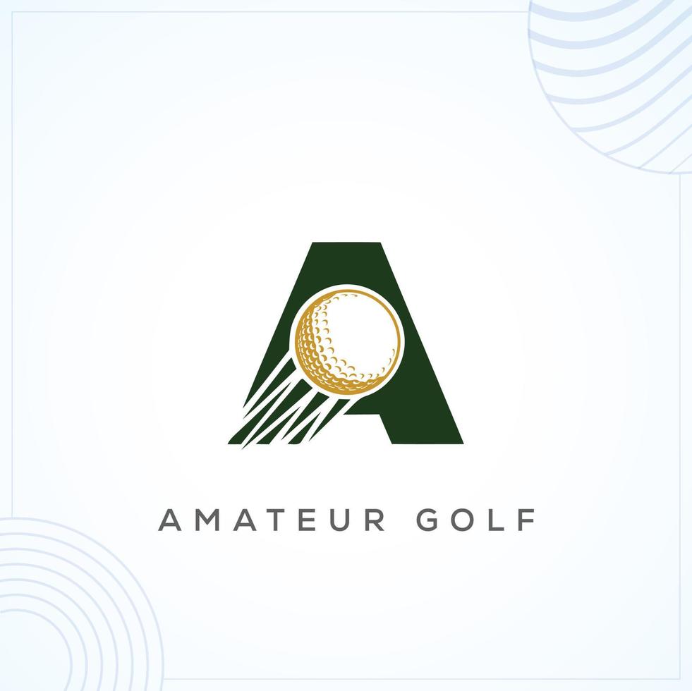 A golf Logo Template In Modern Creative Minimal Style Vector Design