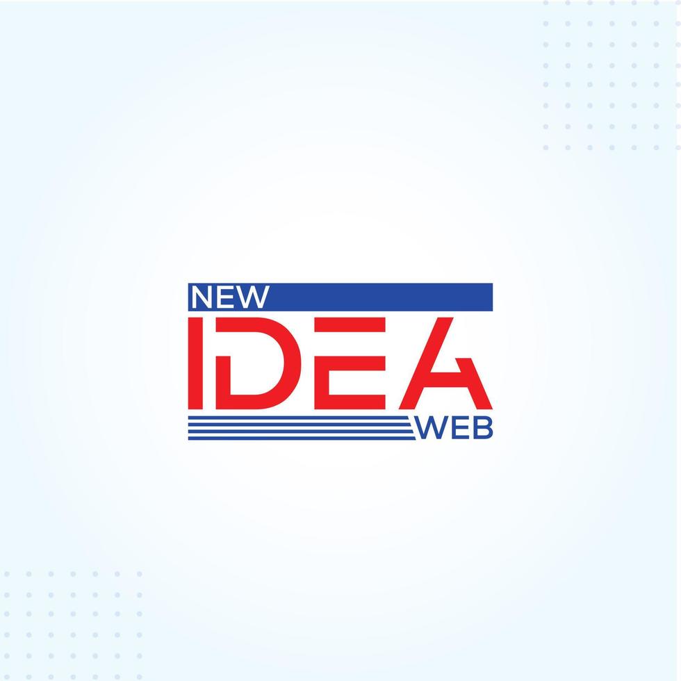 American New Idea typography logo vector