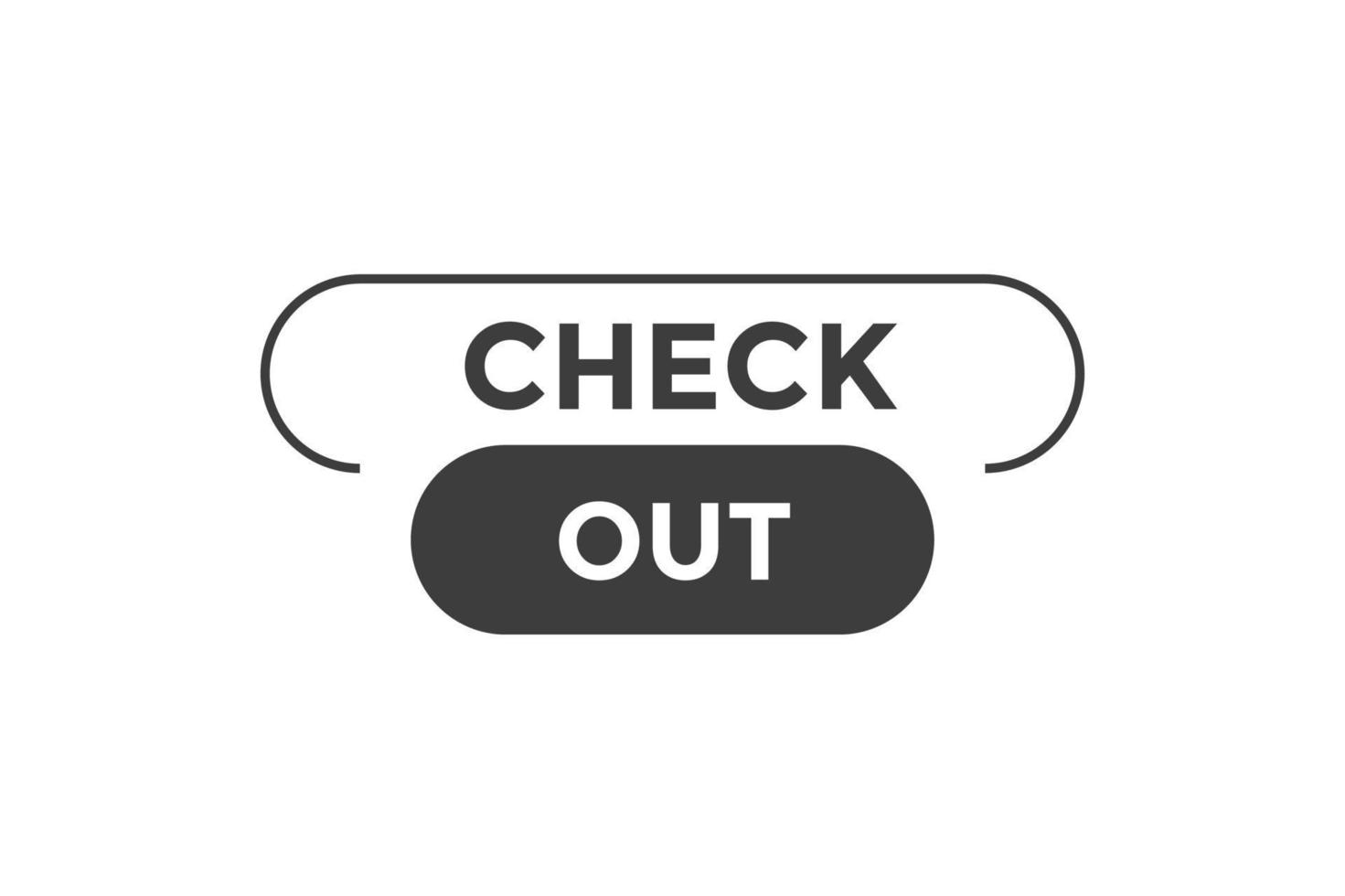 Check out button web banner templates. Vector Illustration