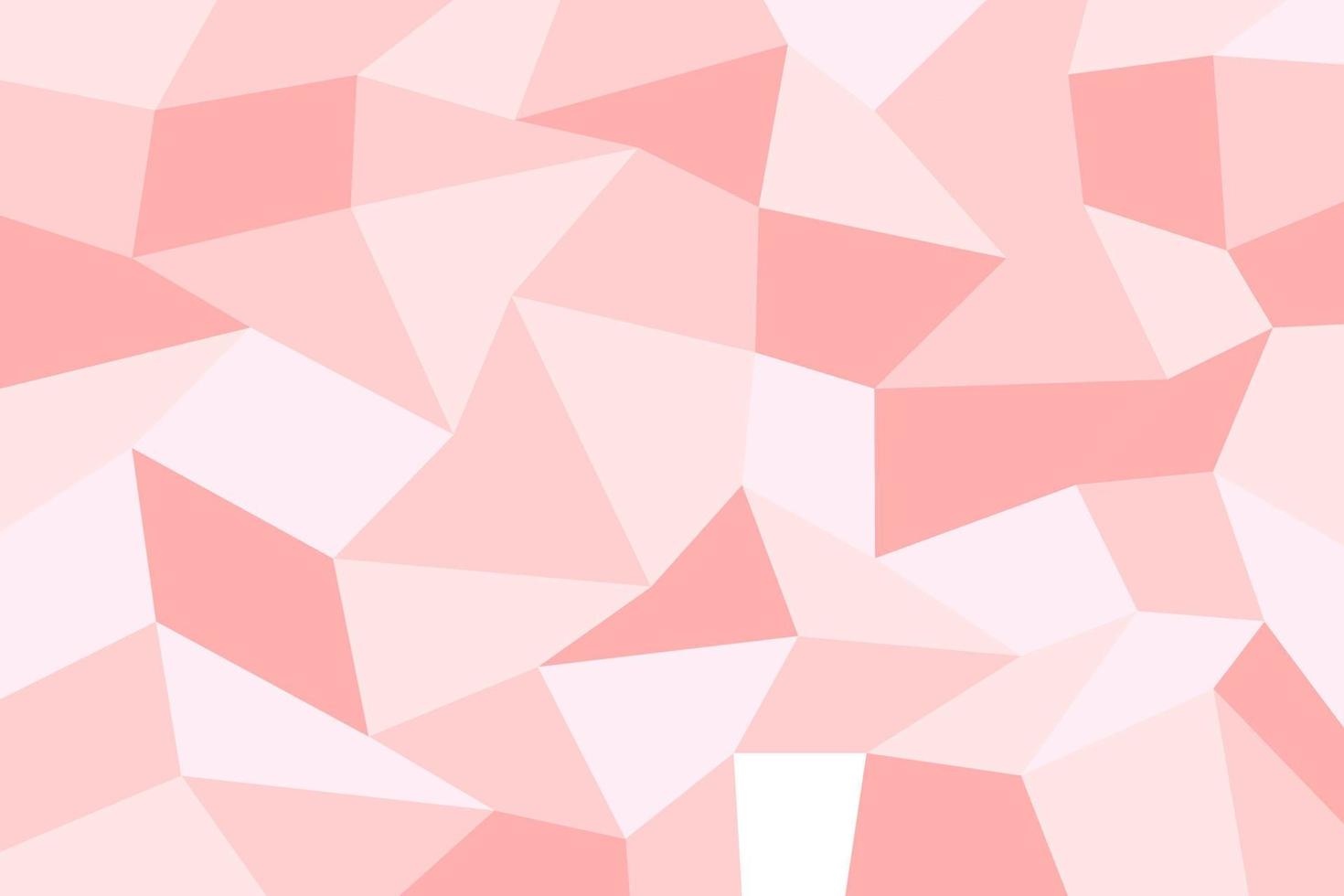 ilustración vectorial patrón geométrico rosa transparente de triángulo y estilo de superficie de diamante vector