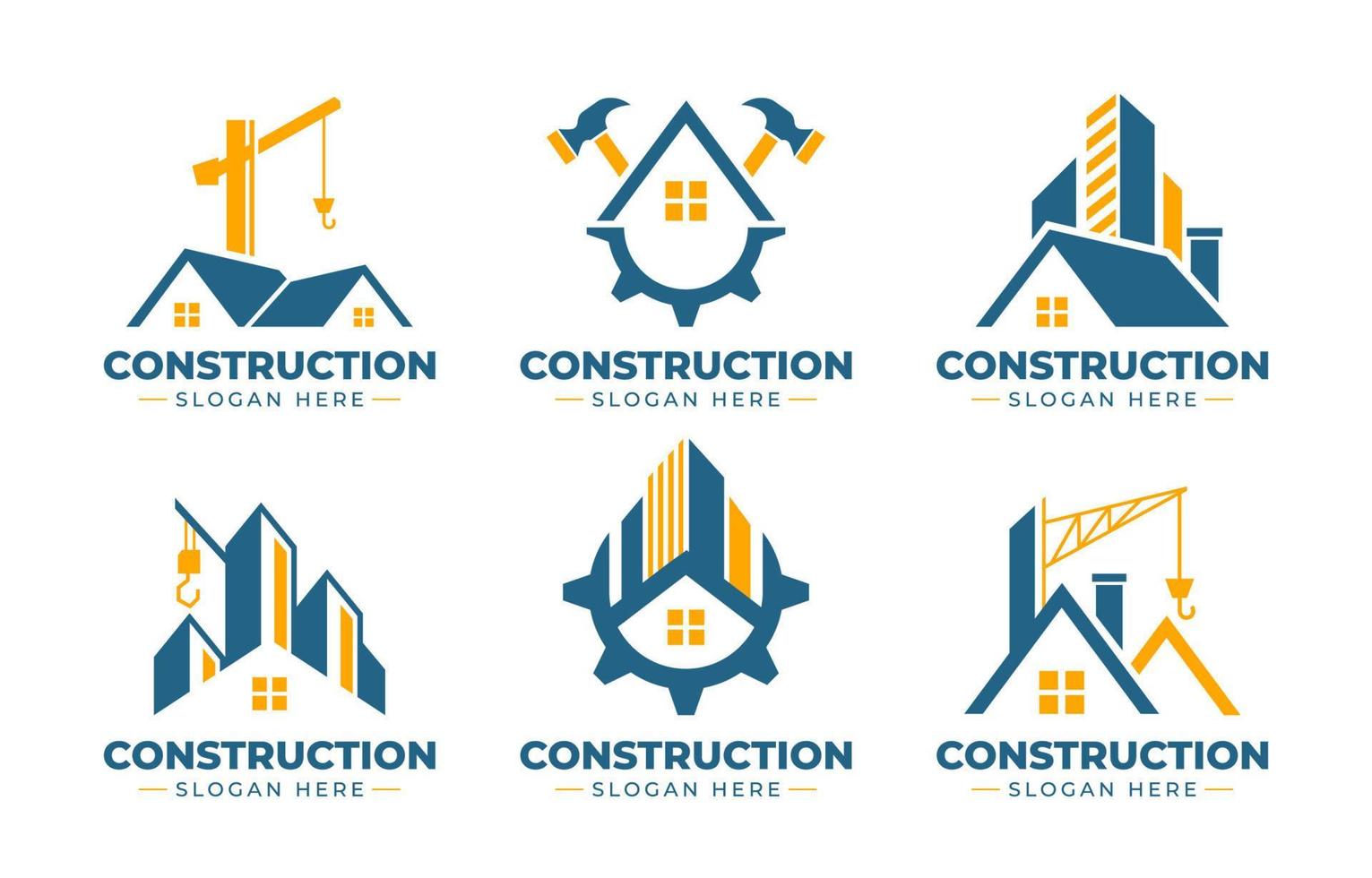 Construction Logo Collection vector