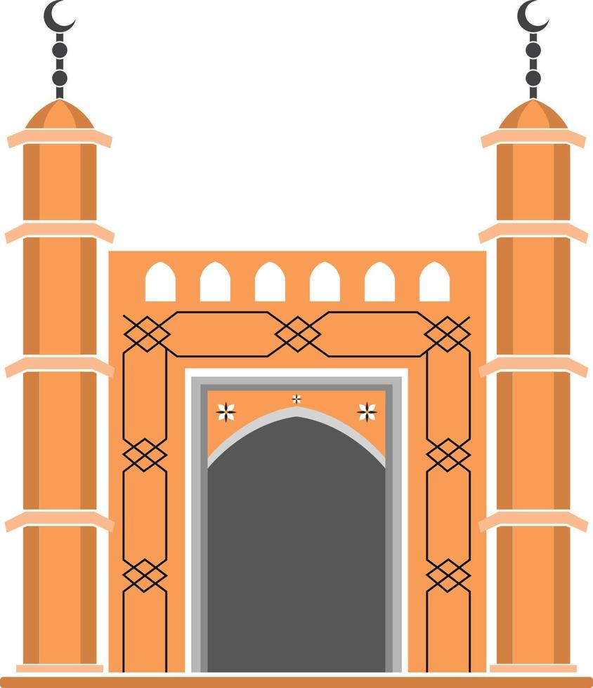 plantilla de vector de mezquita