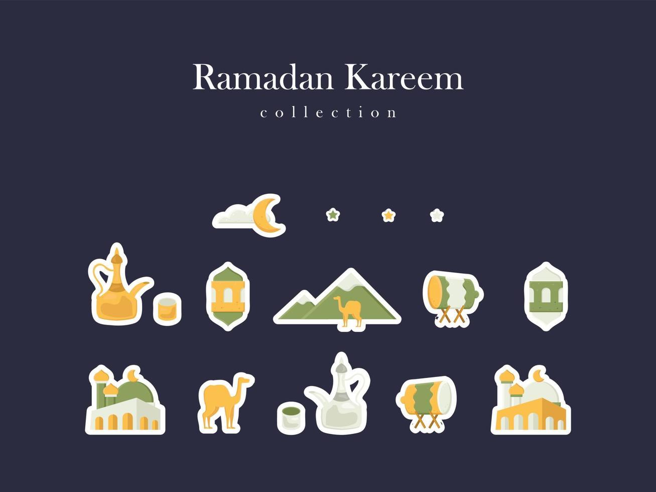 ramadan islamic mubarak background arab illustration ornament pattern element abstract arabic islam vector