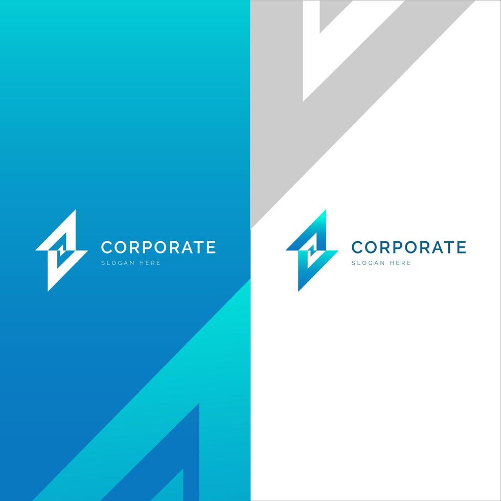 Logo Symbol Energy Lightning Lertter S Abstract with Blue Color vector
