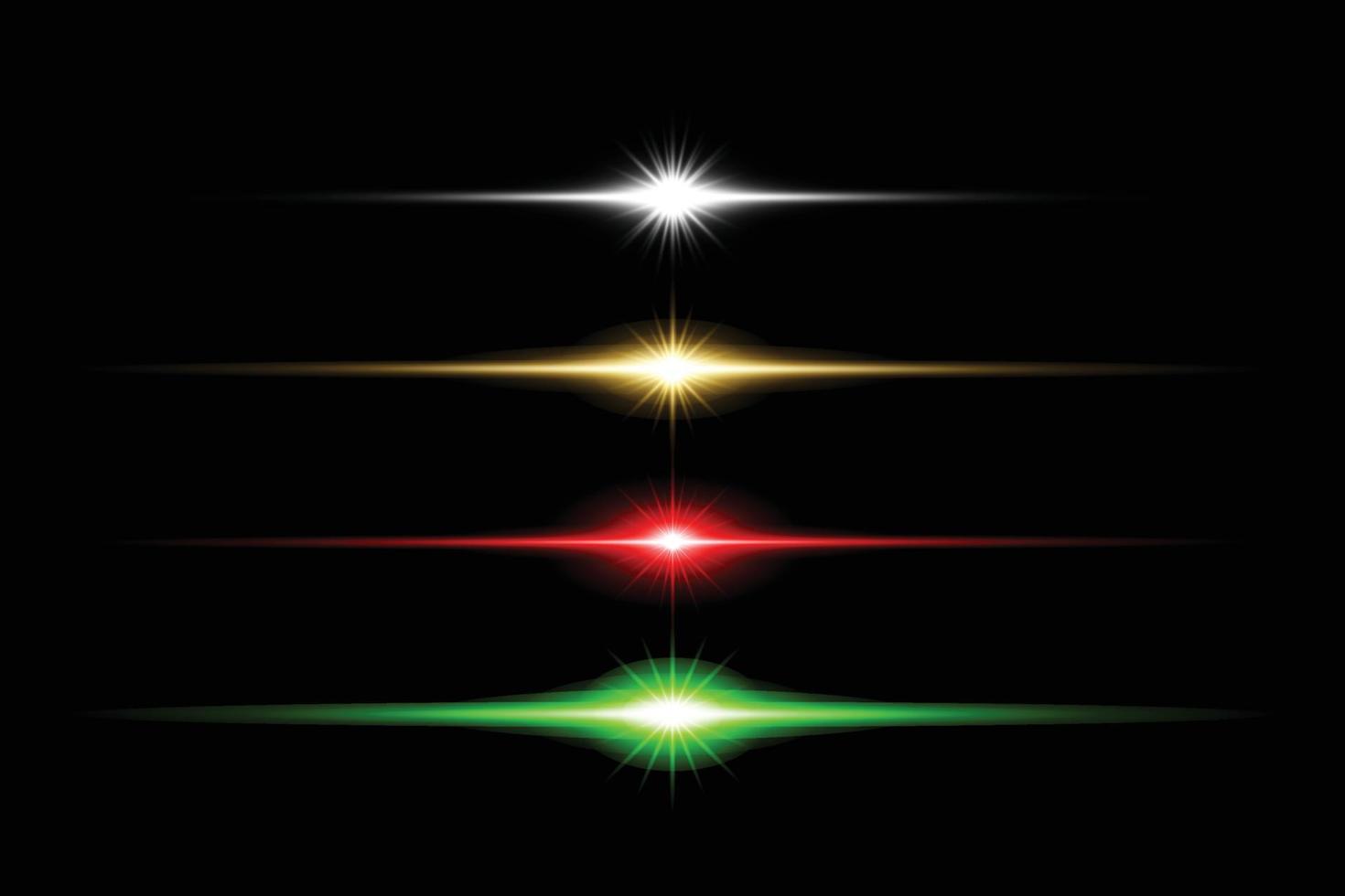 Lens Flares Pack Photoshop Realistic Light free vector