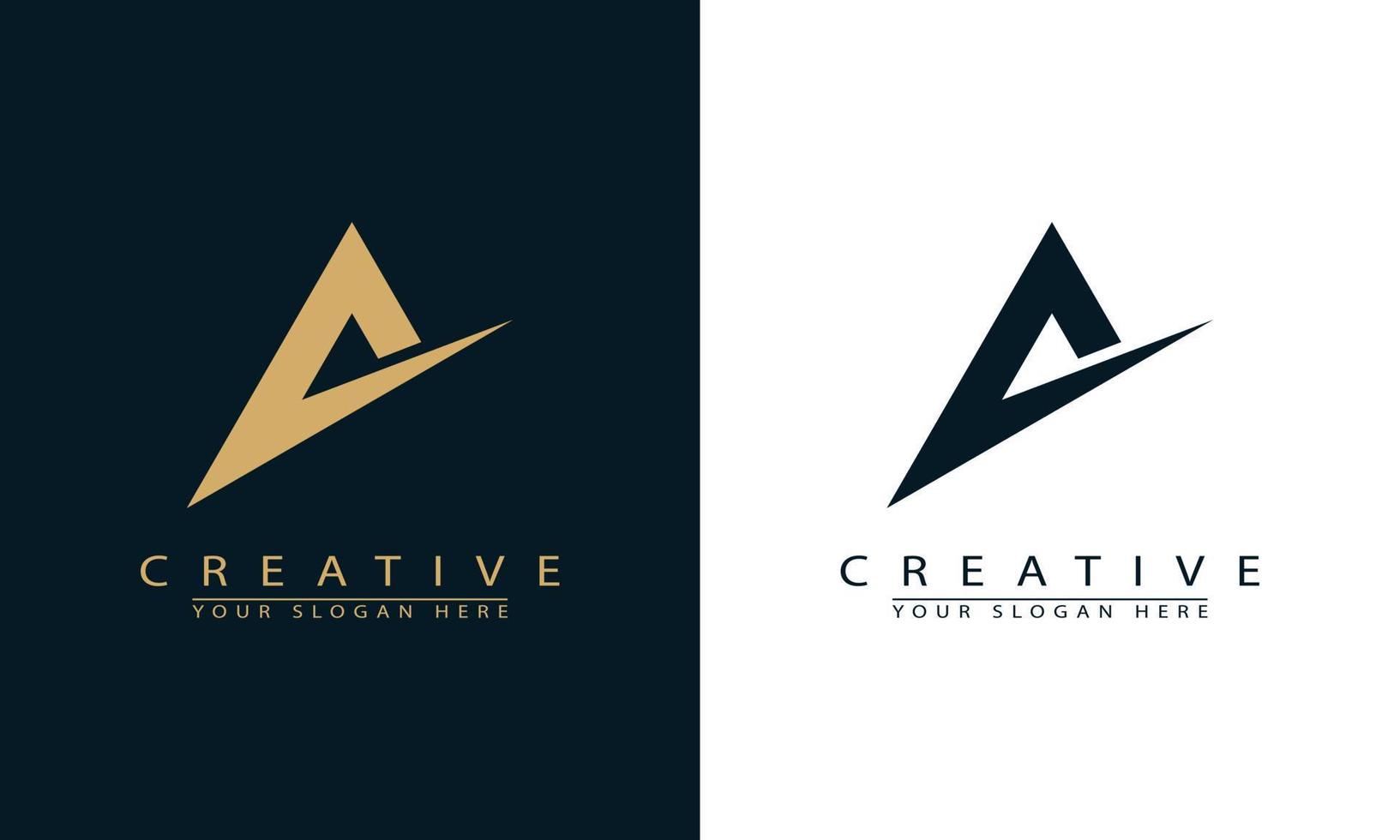 Initial letter A logo icon vector design template