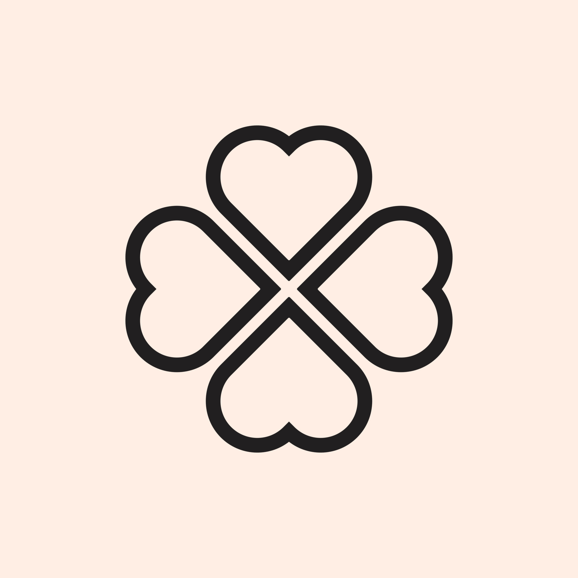 four heart icon. Simple heart, love logo 17204926 Vector Art at Vecteezy