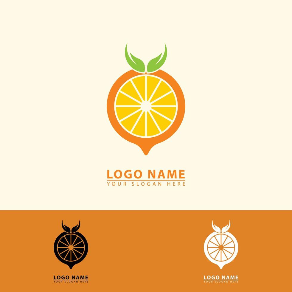 vector lemon leaf hand logo icon.