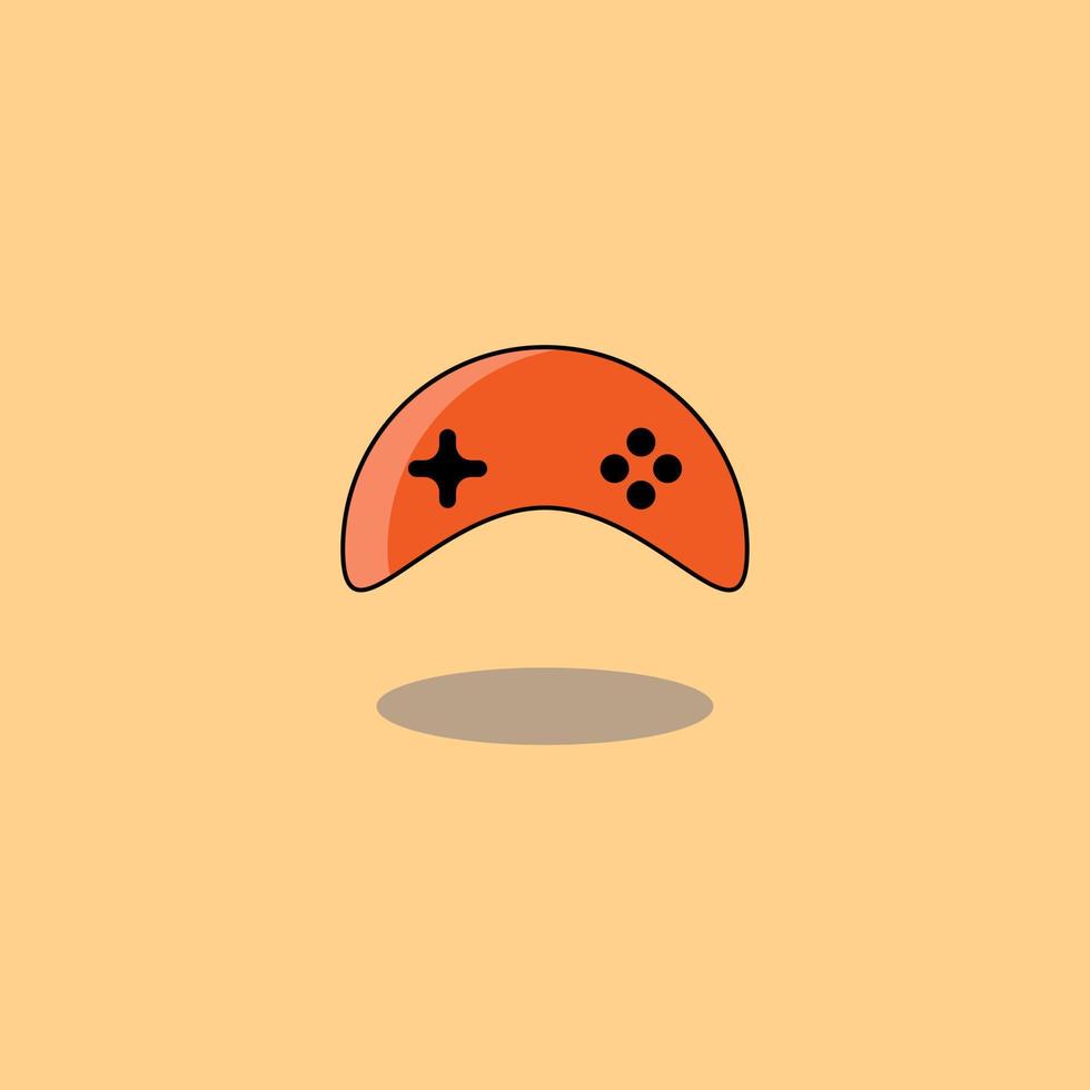 simple cute game stick logo icon vector