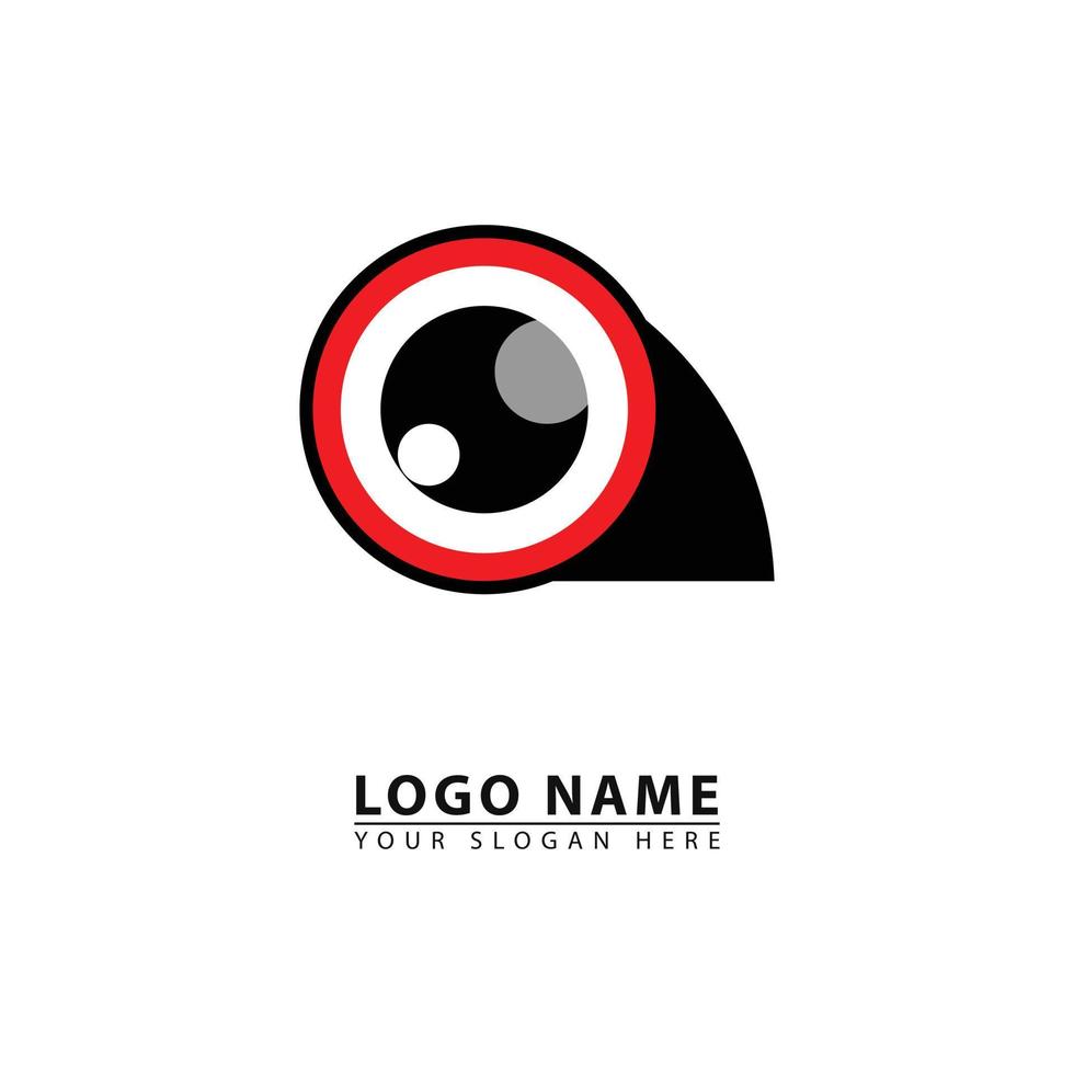 icono del logotipo de la cámara del pájaro vectorial. vector