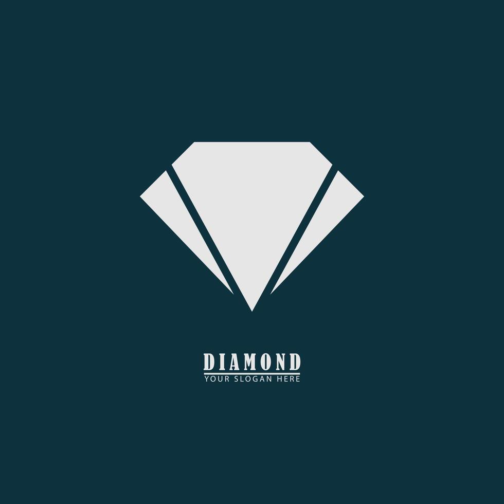 Simple gem logo icon vector