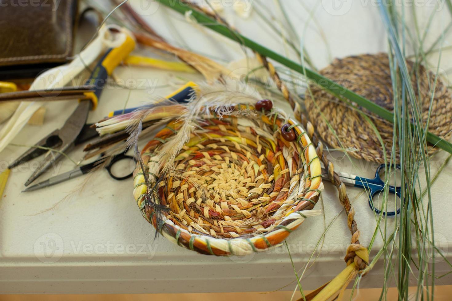 Materials for a hand made basket making class 17205359 Stock Photo at Vecteezy