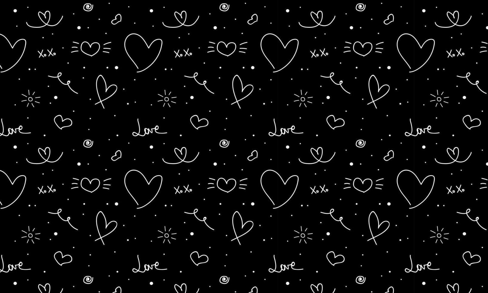 Love. Pattern with hearts vector