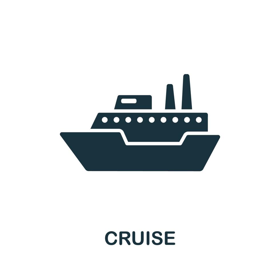 Cruise icon from australia collection. Simple line Cruise icon for templates, web design and infographics vector