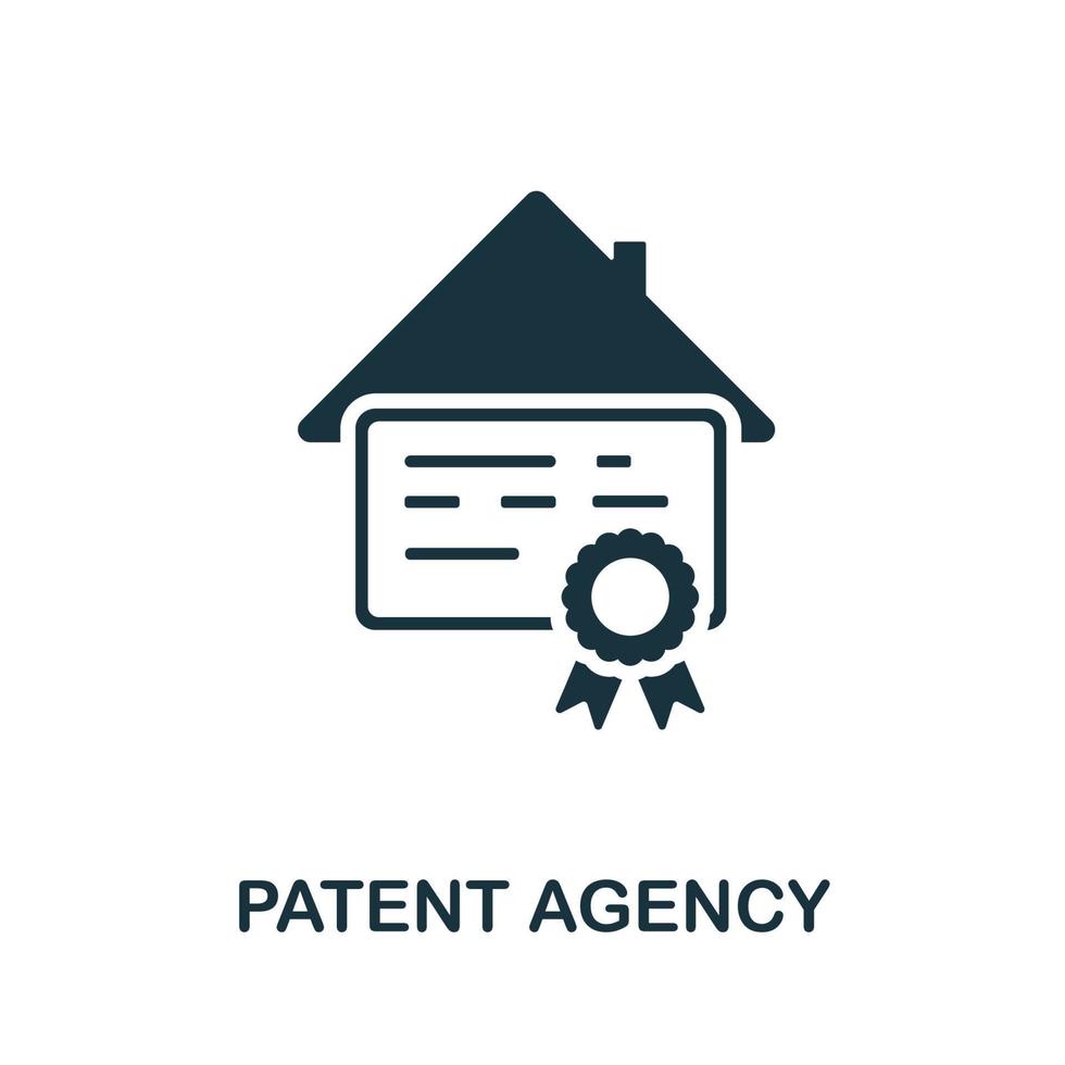 Patent Agency icon. Simple illustration from digital law collection. Creative Patent Agency icon for web design, templates, infographics and more vector