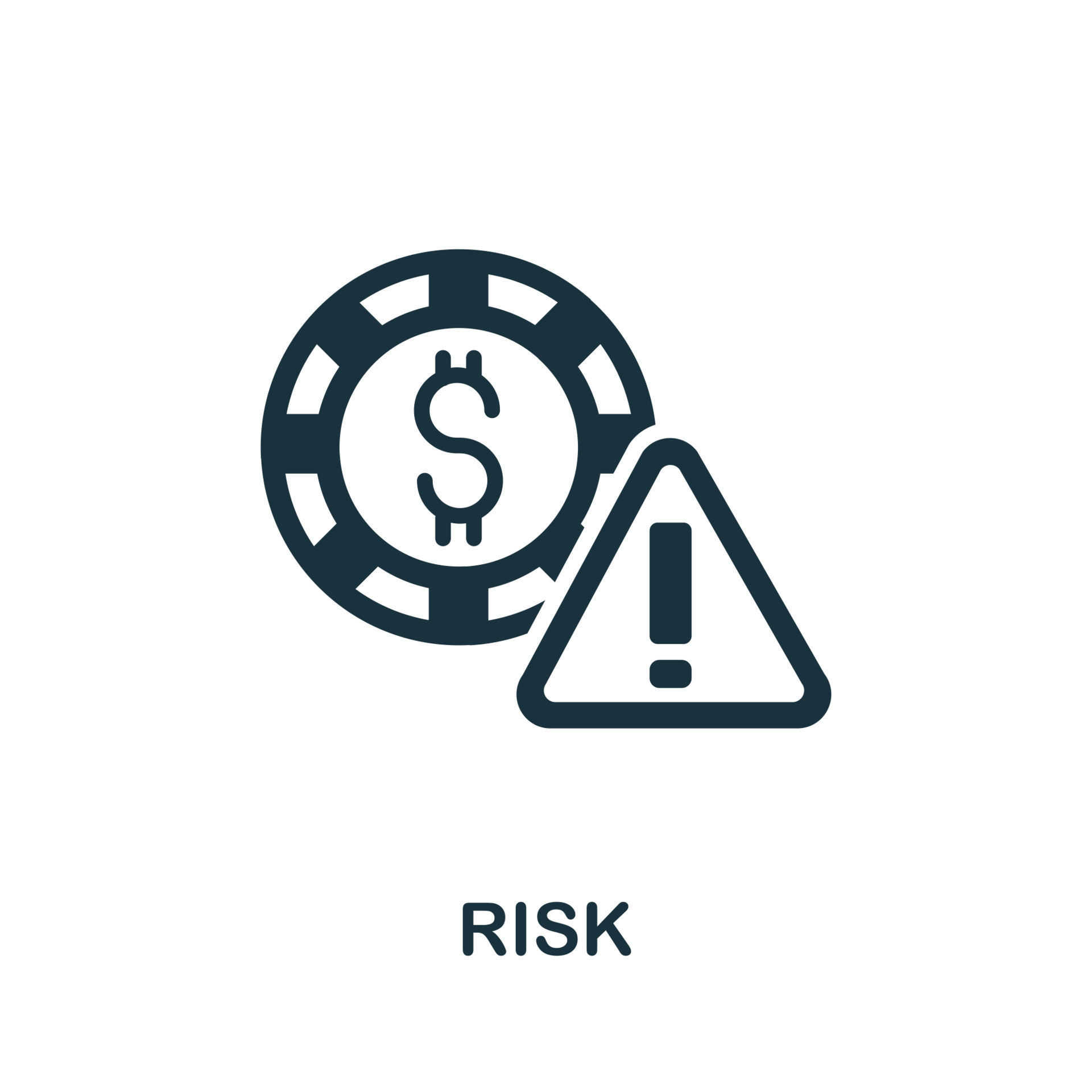 Risk icon. Simple element from casino collection. Creative Risk icon