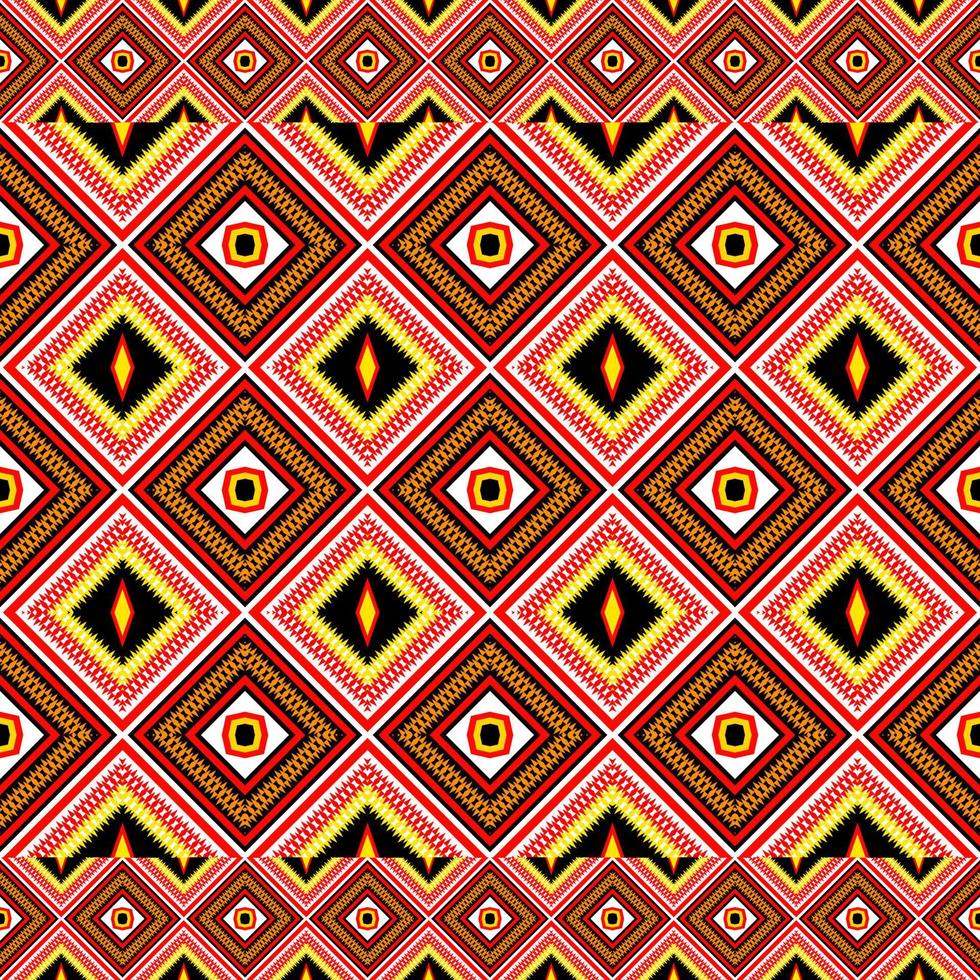 tela patrón geométrico para fondo alfombra papel pintado ropa abrigo batik tela bordado ilustración vector hermoso