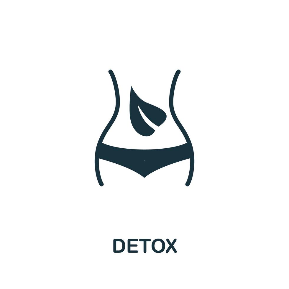 Detox icon. Simple illustration from biohacking collection. Creative Detox icon for web design, templates, infographics vector