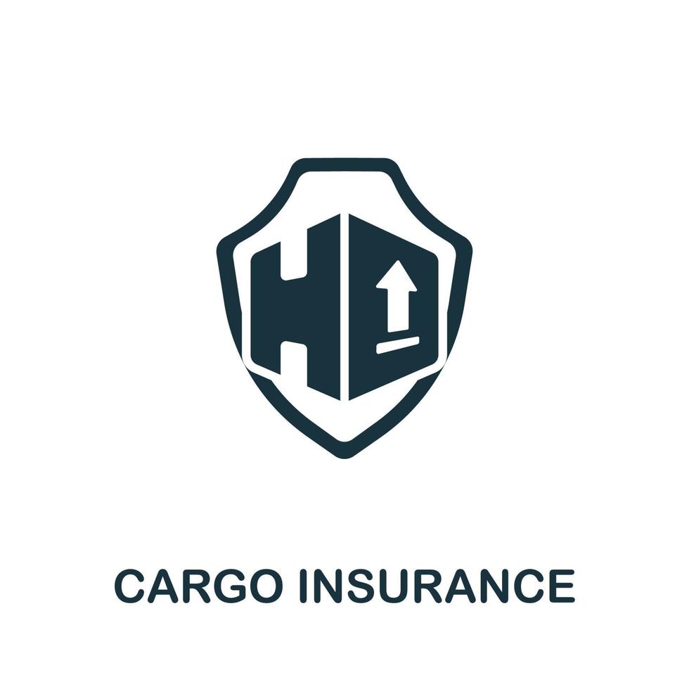 Cargo Insurance icon. Simple illustration. Cargo Insurance icon for web design, templates, infographics and more vector