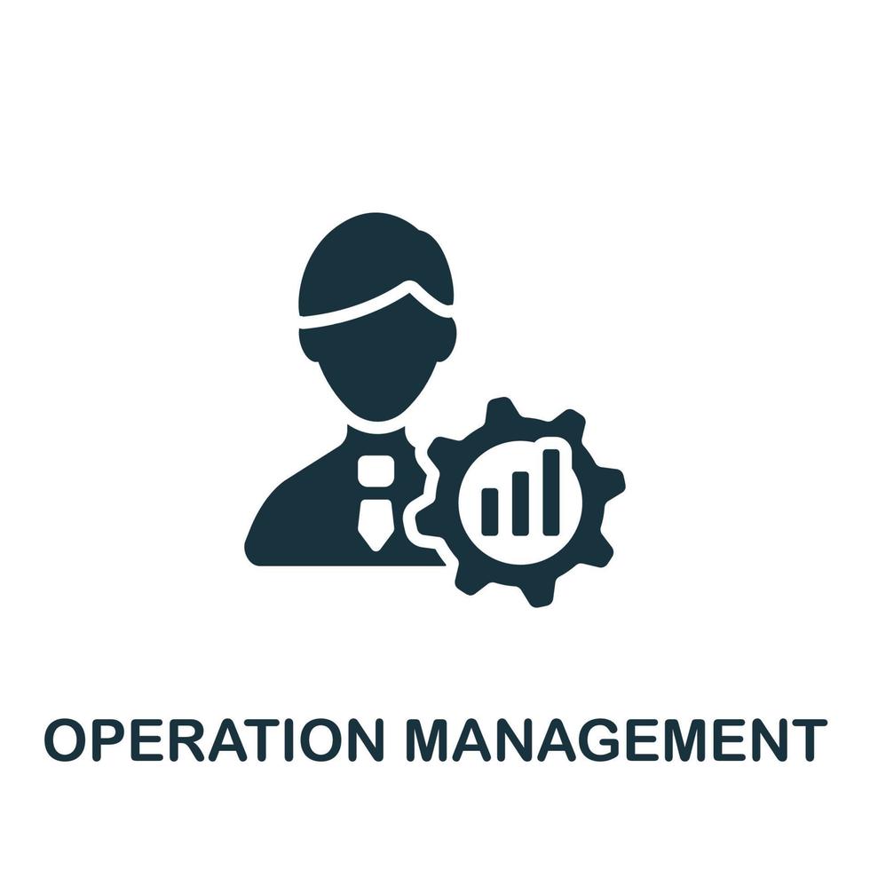 Operation Management icon. Simple element from company management collection. Creative Operation Management icon for web design, templates, infographics and more vector