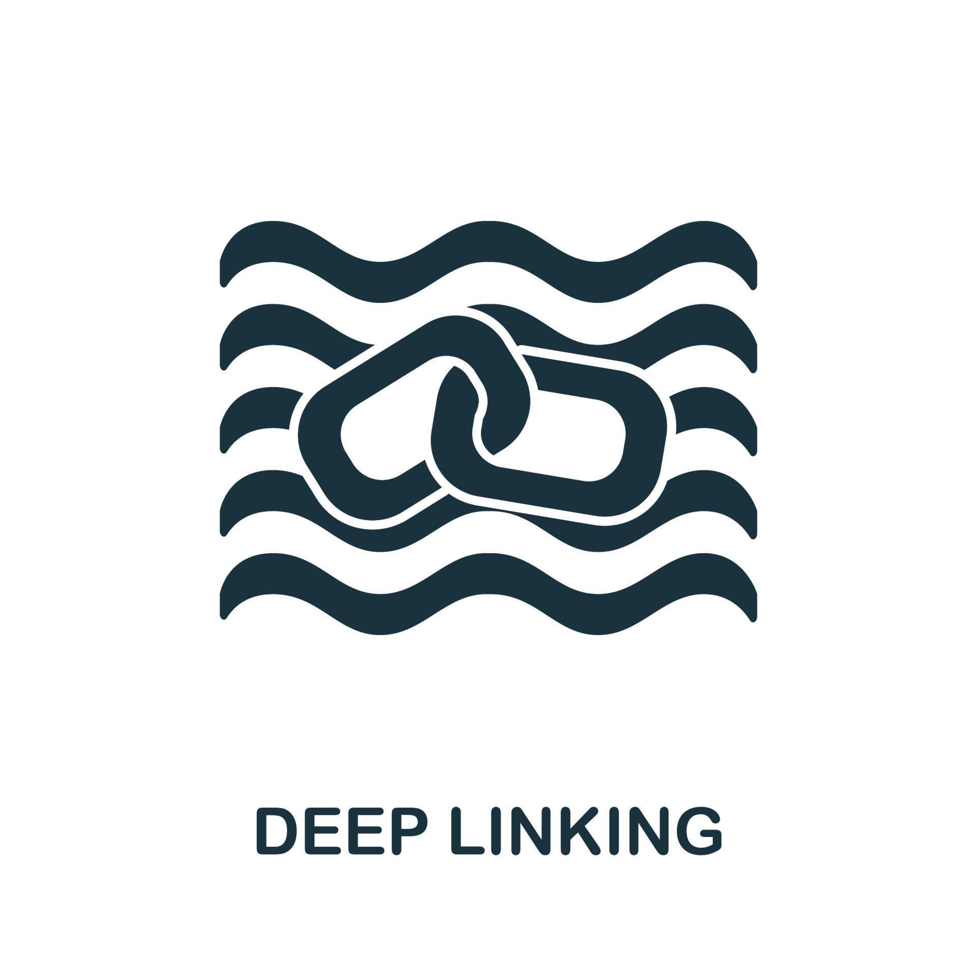 Deep Linking icon from affiliate marketing collection. Simple line Deep